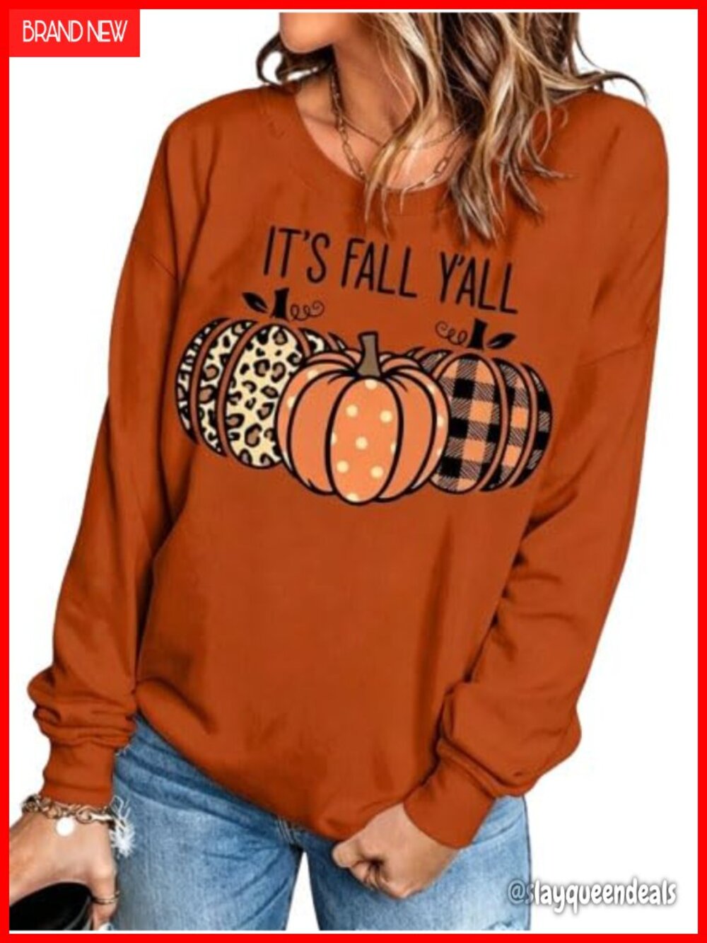 Leopard Plaid Dot Pumpkin Sweatshirt Women's Fall Halloween Pullover